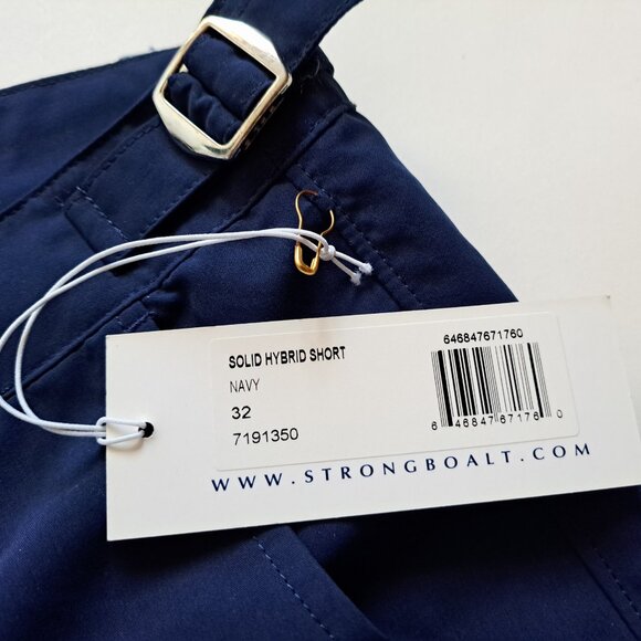 New Men's Strong Boalt Navy Blue Swim Trunks Hybrid Shorts Size 32 - Picture 4 of 10